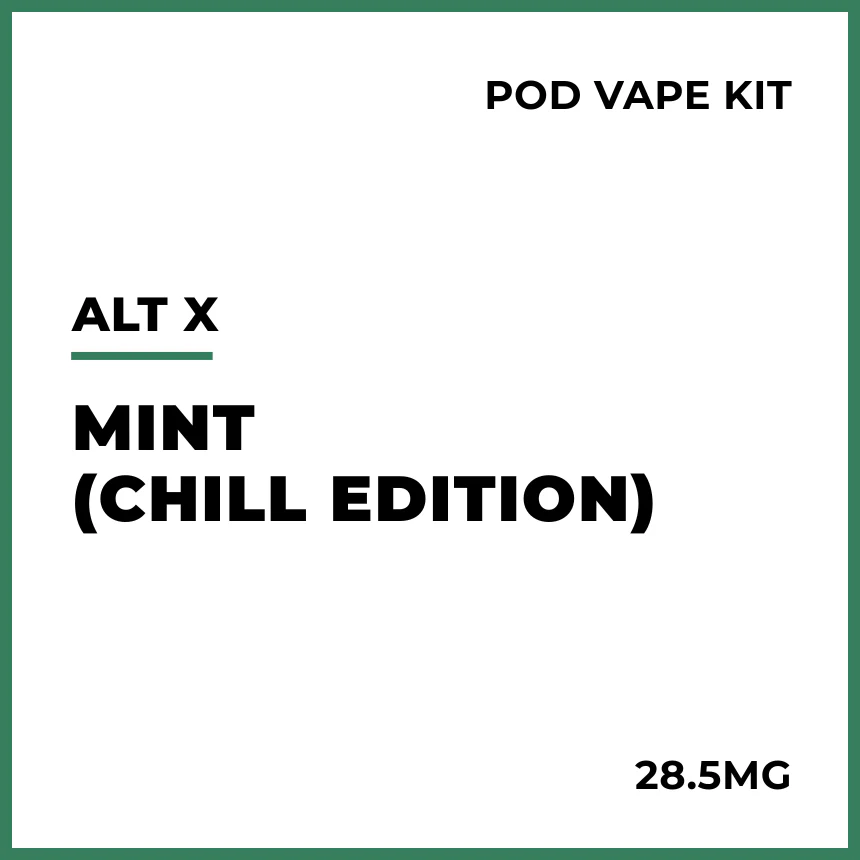 alt. X Pod Vape Kit - Mint (Chill Edition)