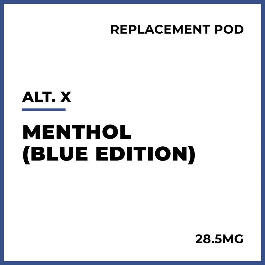 alt. X Replacement Pod - Menthol (Blue Edition)