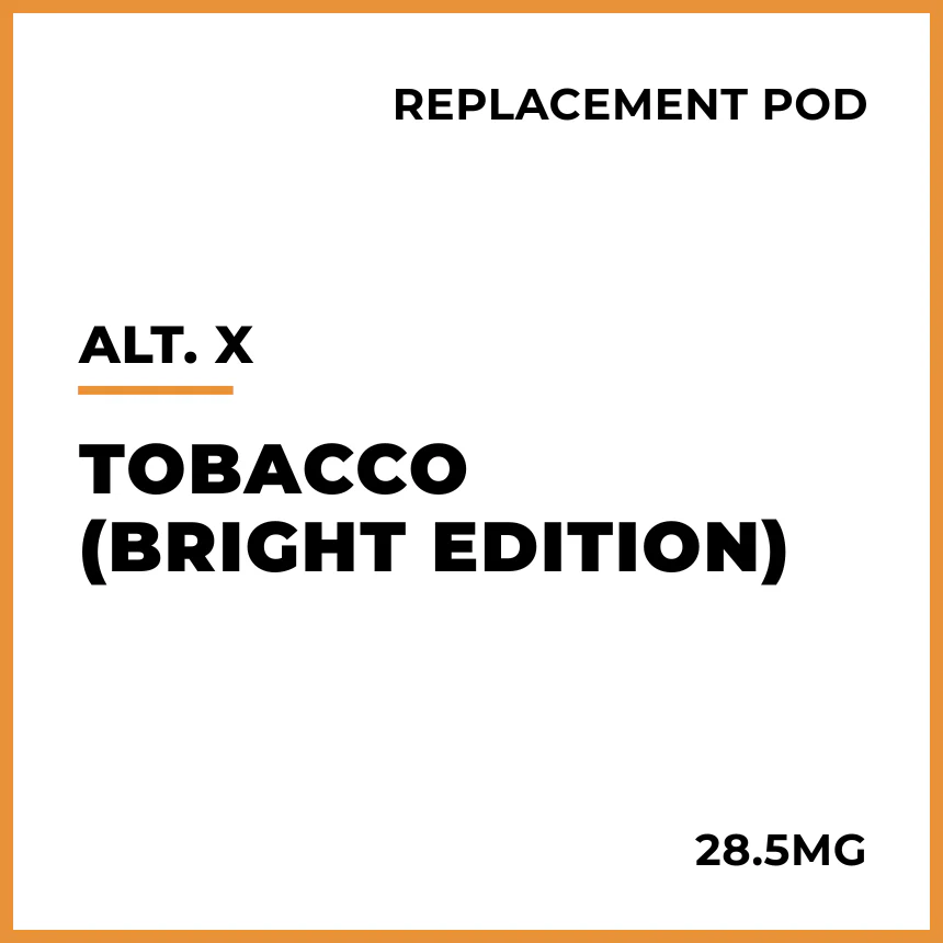 alt. X Replacement Pod - Tobacco (Bright Edition)