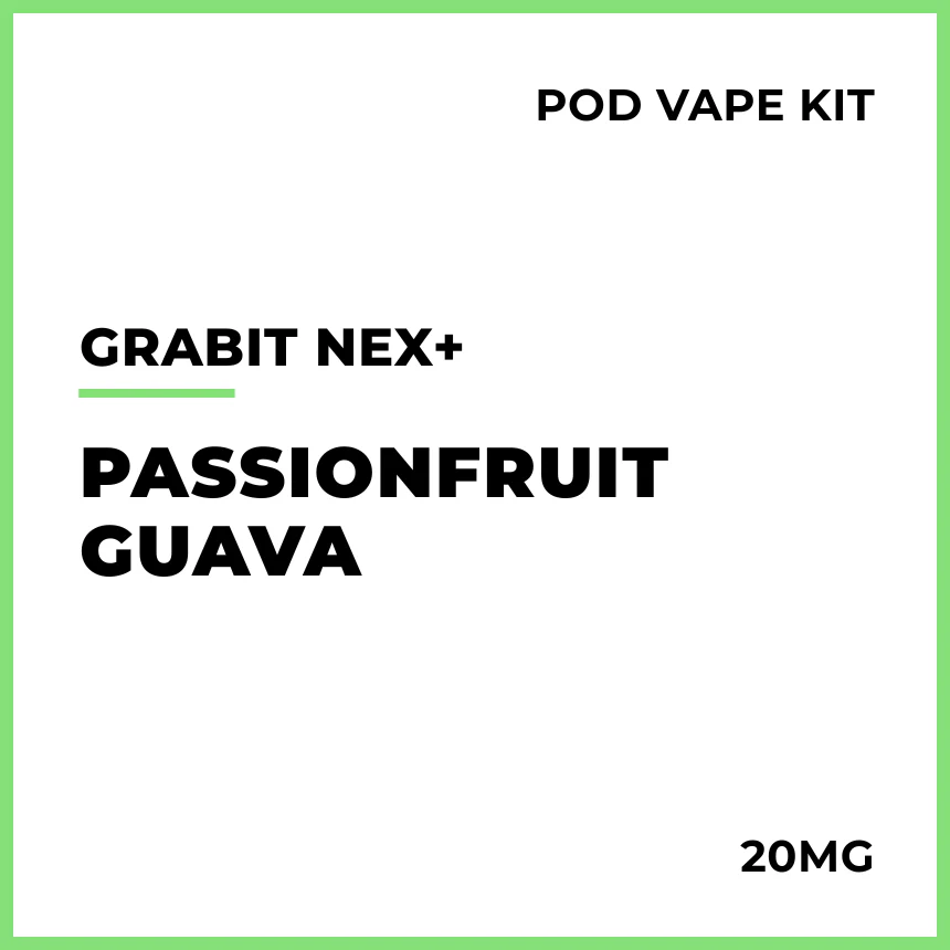 Grabit NEX+ Disposable Pod Vape Kit - Passionfruit Guava