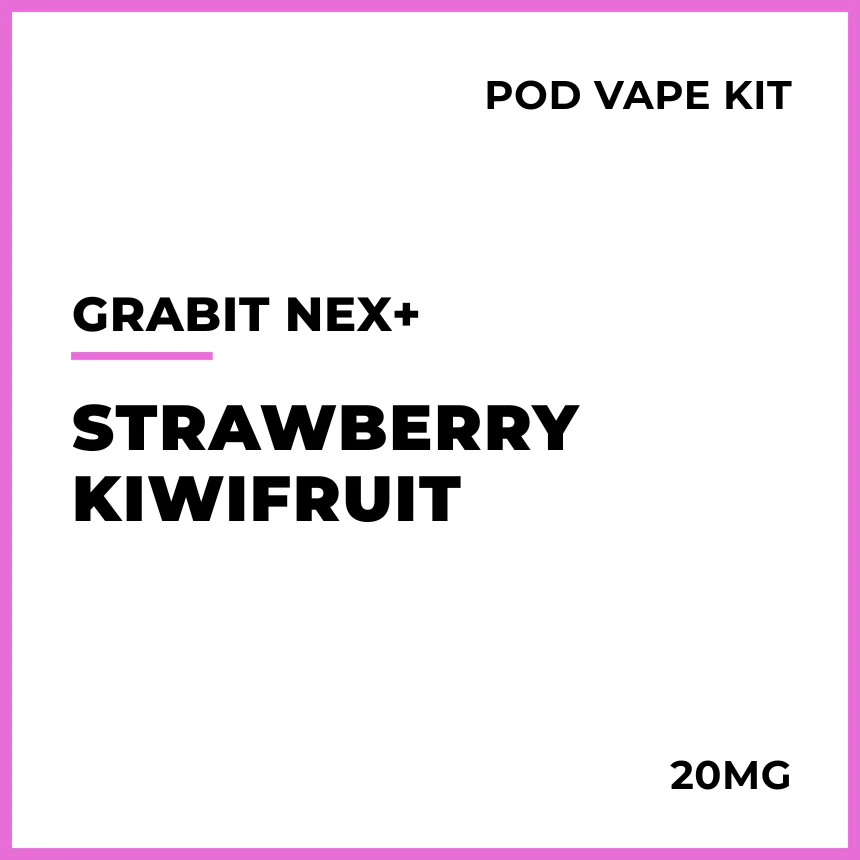 Grabit NEX+ Disposable Pod Vape Kit - Strawberry Kiwifruit