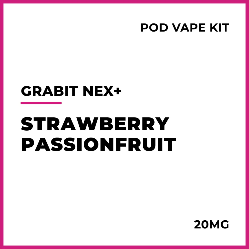 Grabit NEX+ Disposable Pod Vape Kit - Strawberry Passionfruit