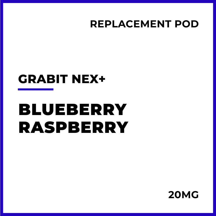 Grabit NEX+ Pre-filled Replacement Pods - Blueberry Raspberry