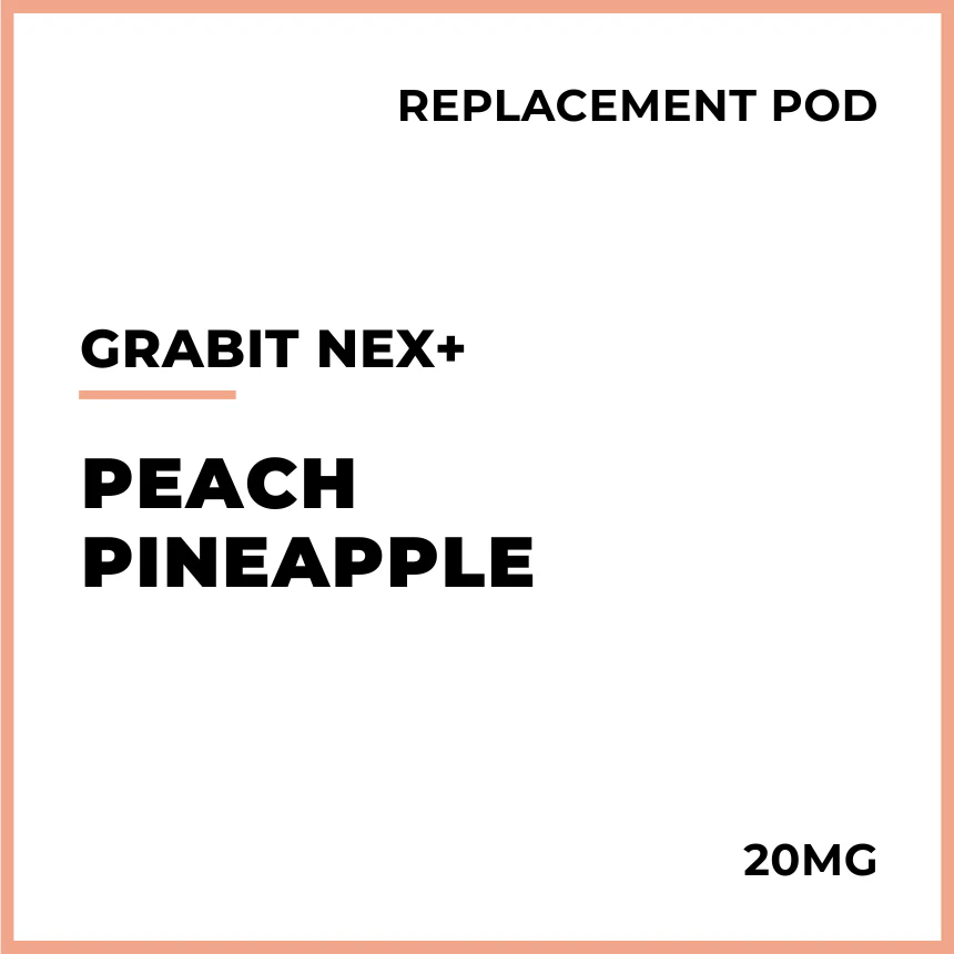 Grabit NEX+ Pre-filled Replacement Pods - Peach Pineapple
