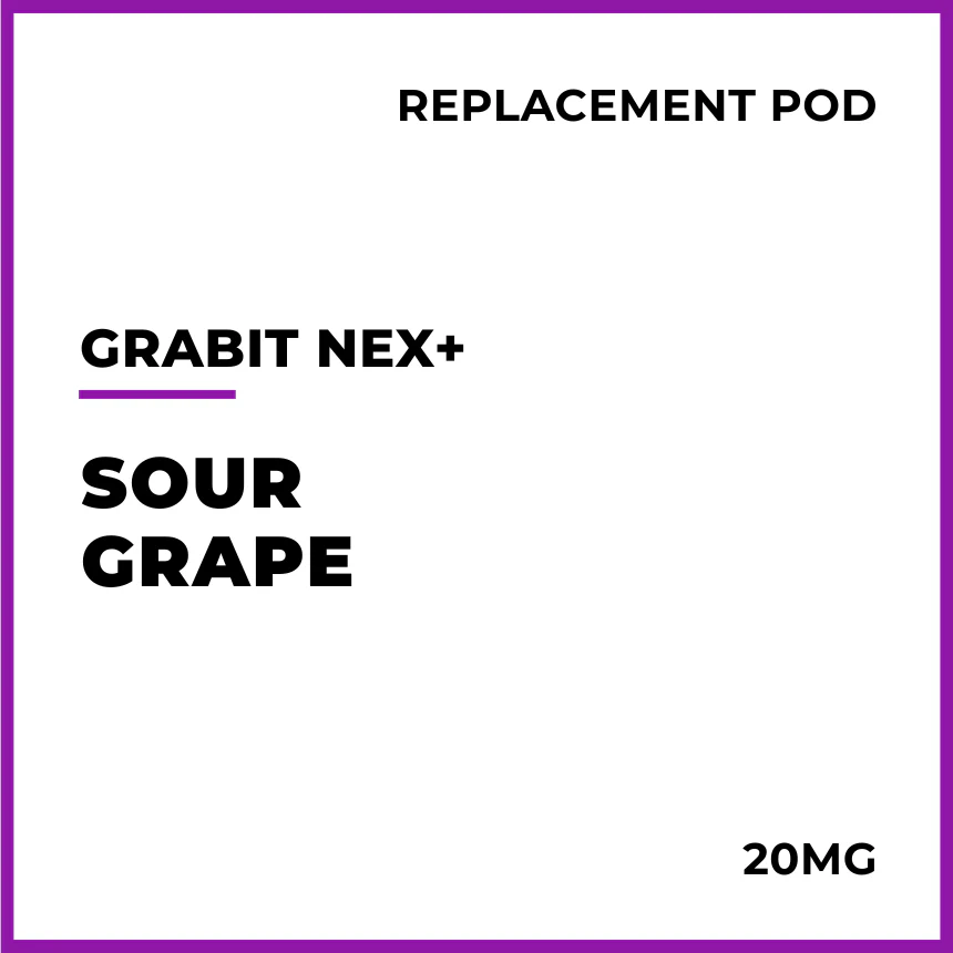 Grabit NEX+ Pre-filled Replacement Pods - Sour Grape