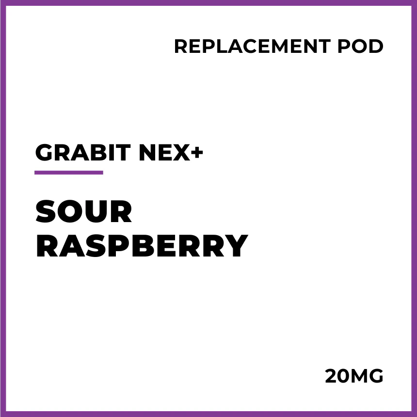 Grabit NEX+ Pre-filled Replacement Pods - Sour Raspberry