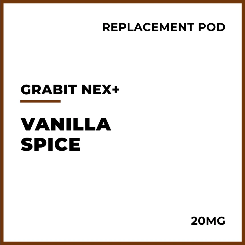 Grabit NEX+ Pre-filled Replacement Pods - Vanilla Spice