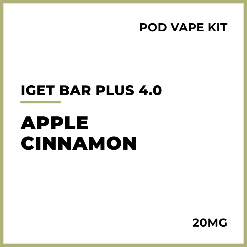 IGET Bar Plus 4.0 Pod Vape Kit - Apple Cinnamon
