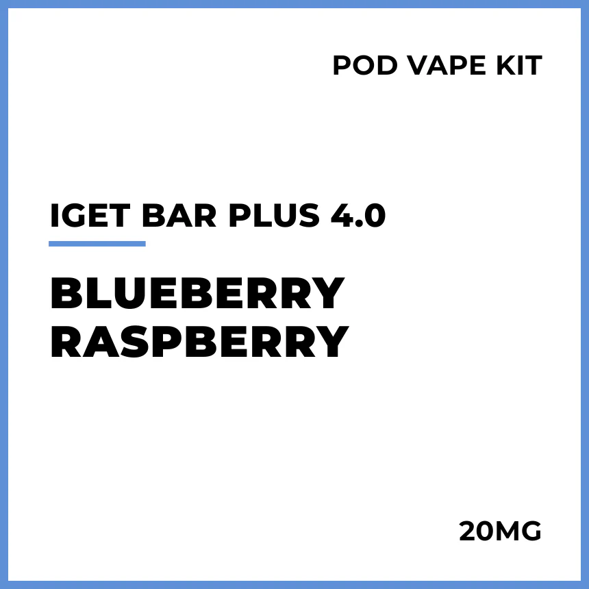 IGET Bar Plus 4.0 Pod Vape Kit - Blueberry Raspberry