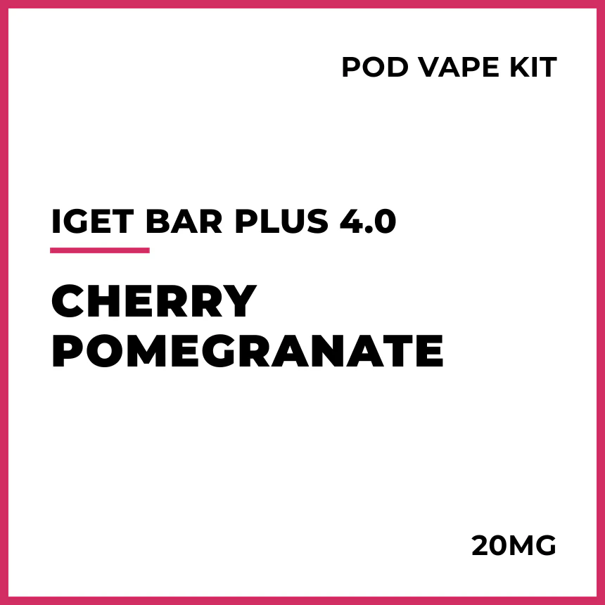 IGET Bar Plus 4.0 Pod Vape Kit - Cherry Pomegranate