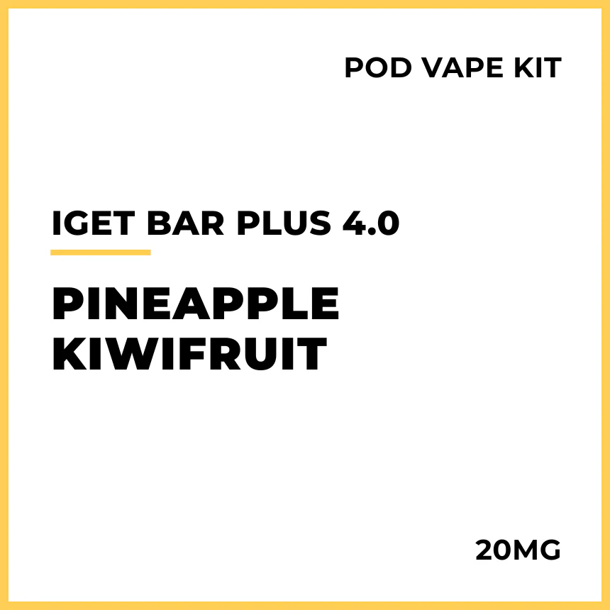 IGET Bar Plus 4.0 Pod Vape Kit - Pineapple Kiwifruit