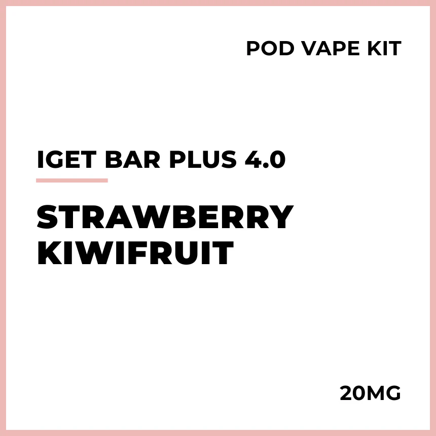 IGET Bar Plus 4.0 Pod Vape Kit - Strawberry Kiwifruit