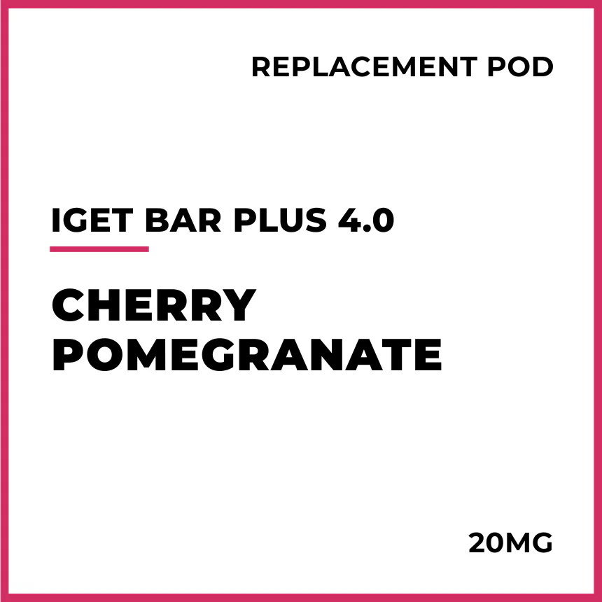 IGET Bar Plus 4.0 Replacement Pod - Cherry Pomegranate