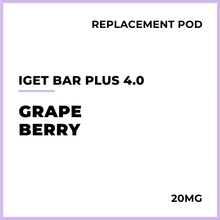 IGET Bar Plus 4.0 Replacement Pod - Grape Berry