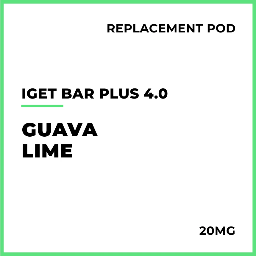 IGET Bar Plus 4.0 Replacement Pod - Guava Lime