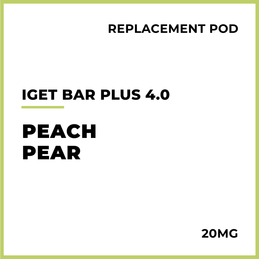 IGET Bar Plus 4.0 Replacement Pod - Peach Pear