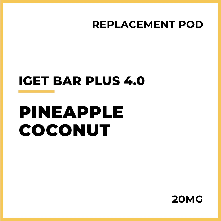 IGET Bar Plus 4.0 Replacement Pod - Pineapple Coconut