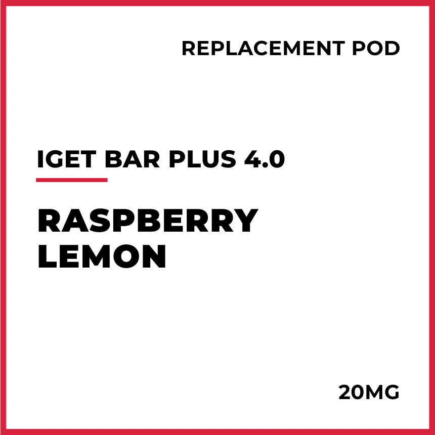 IGET Bar Plus 4.0 Replacement Pod - Raspberry Lemon