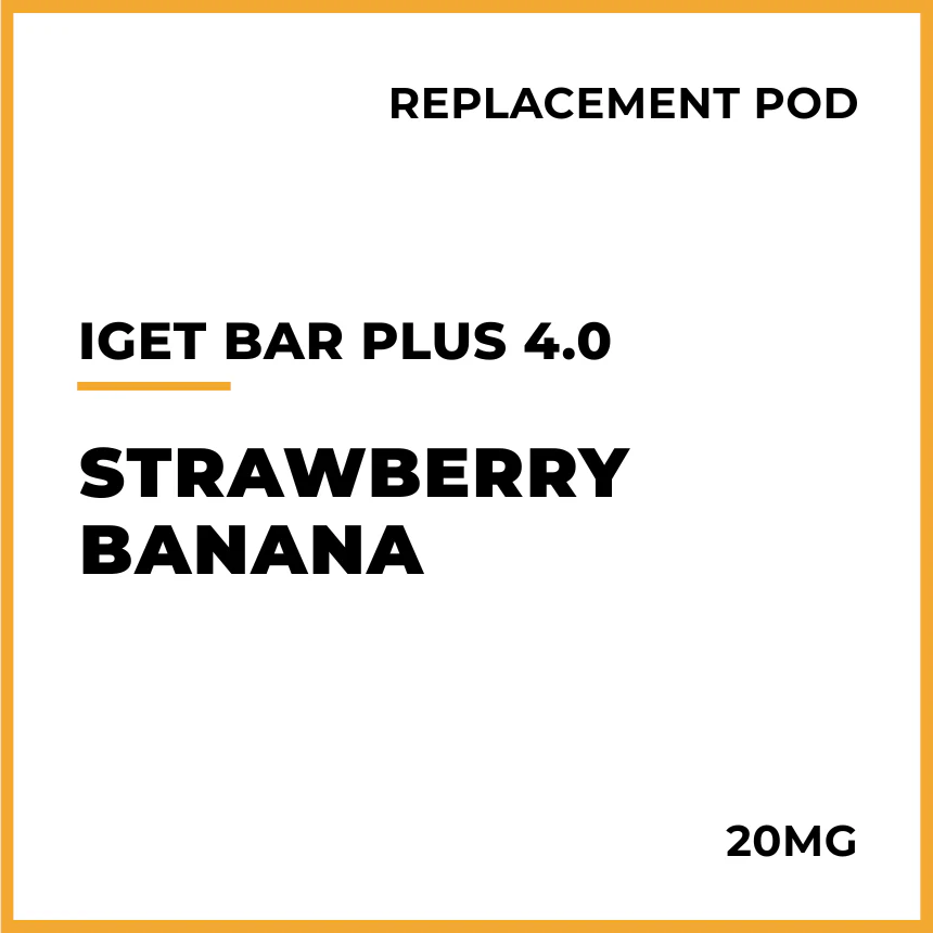 IGET Bar Plus 4.0 Replacement Pod - Strawberry Banana