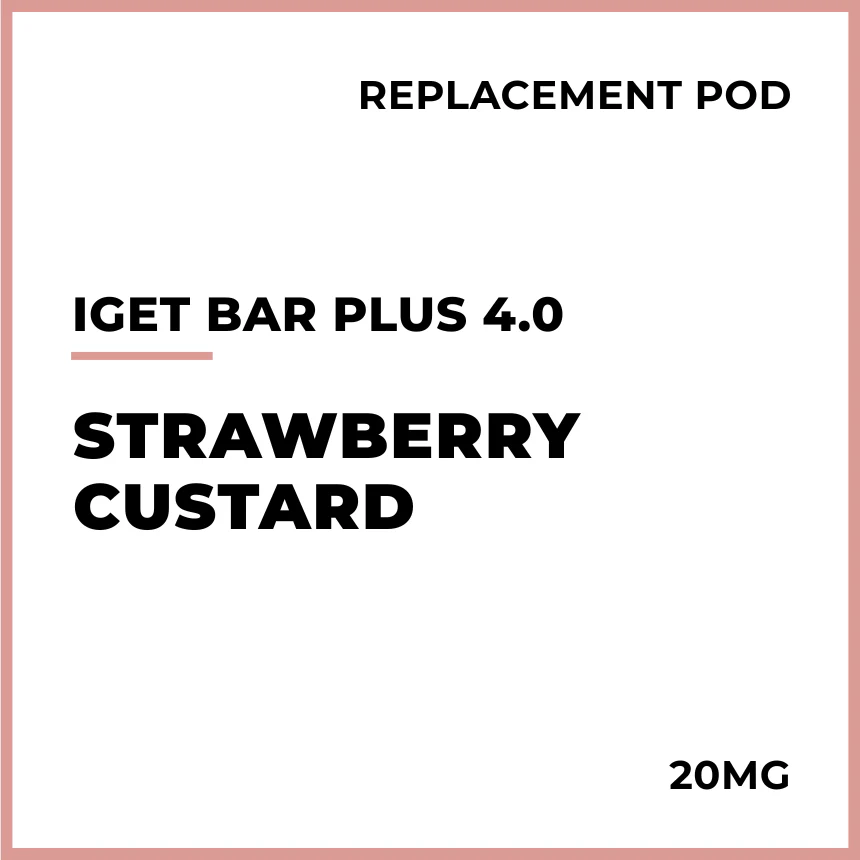 IGET Bar Plus 4.0 Replacement Pod - Strawberry Custard