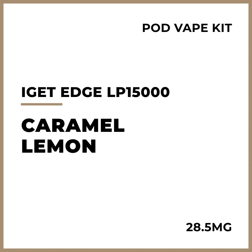 IGET Edge LP15000 Pod Vape Kit - Caramel Lemon