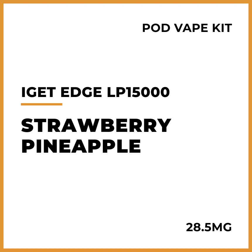 IGET Edge LP15000 Pod Vape Kit - Strawberry Pineapple