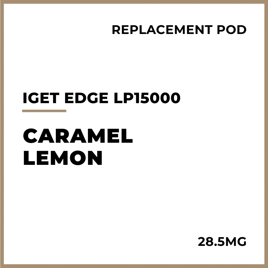 IGET Edge LP15000 Replacement Pod - Caramel Lemon