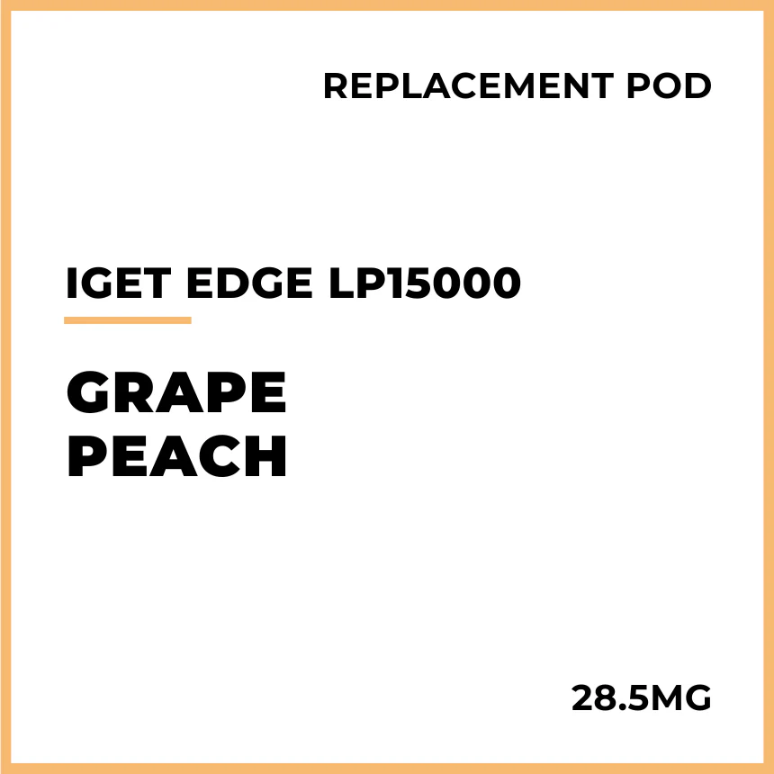 IGET Edge LP15000 Replacement Pod - Grape Peach