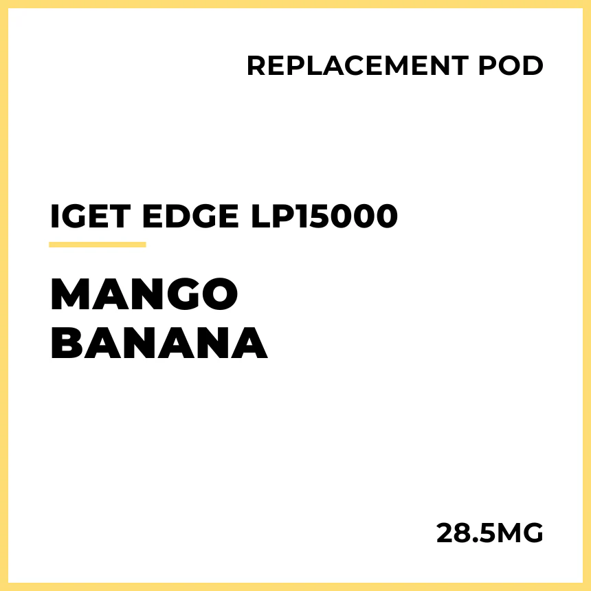 IGET Edge LP15000 Replacement Pod - Mango Banana