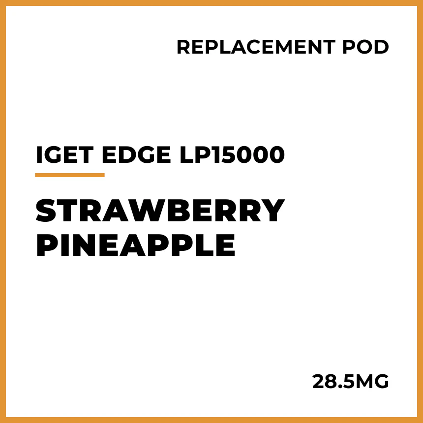 IGET Edge LP15000 Replacement Pod - Strawberry Pineapple