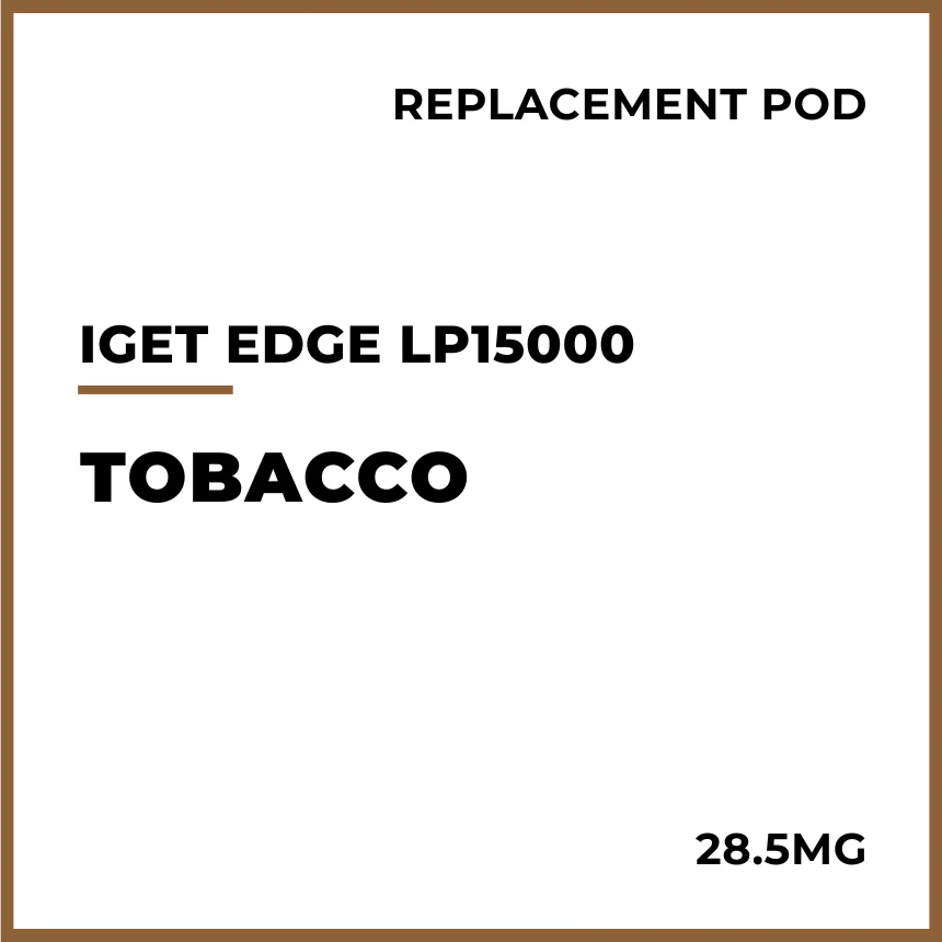 IGET Edge LP15000 Replacement Pod - Tobacco