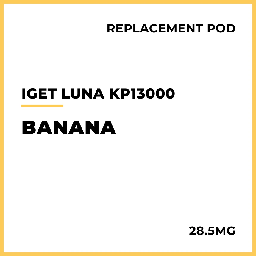IGET LUNA KP13000 Replacement Pod - Banana