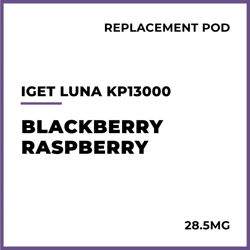 IGET LUNA KP13000 Replacement Pod - Blackberry Raspberry
