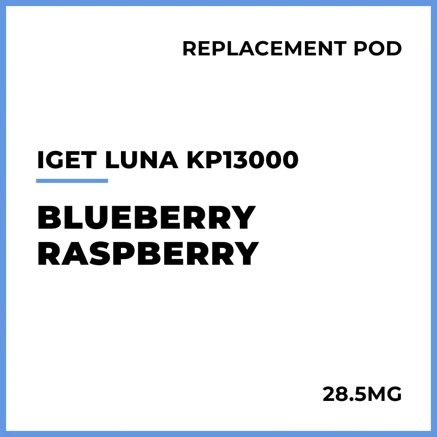 IGET LUNA KP13000 Replacement Pod - Blueberry Raspberry