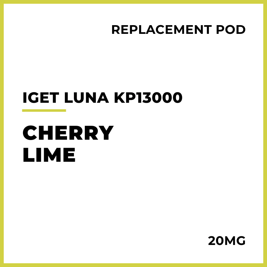 IGET LUNA KP13000 Replacement Pod - Cherry Lime