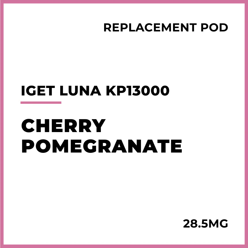 IGET LUNA KP13000 Replacement Pod - Cherry Pomegranate