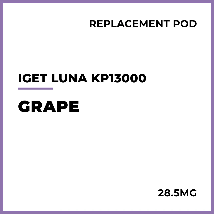 IGET LUNA KP13000 Replacement Pod - Grape