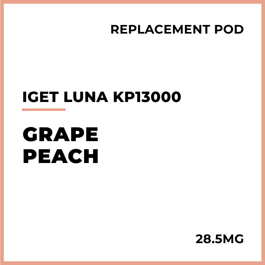 IGET LUNA KP13000 Replacement Pod - Grape Peach