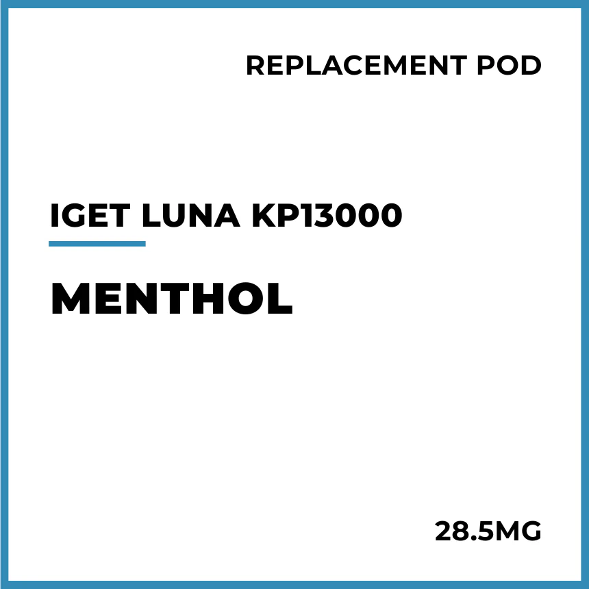 IGET LUNA KP13000 Replacement Pod - Menthol