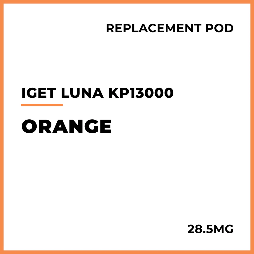 IGET LUNA KP13000 Replacement Pod - Orange