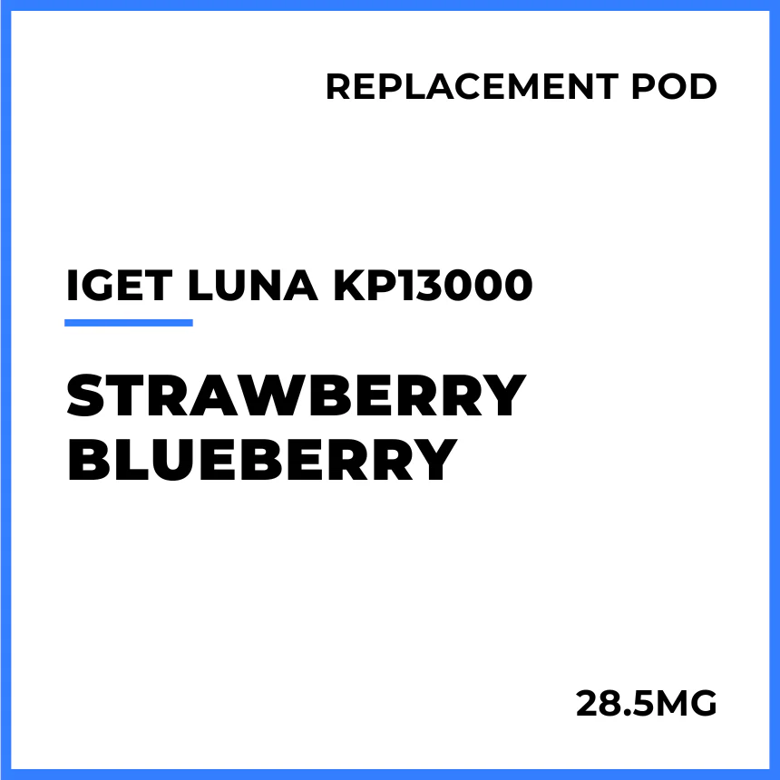 IGET LUNA KP13000 Replacement Pod - Strawberry Blueberry
