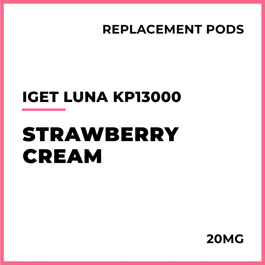 IGET LUNA KP13000 Replacement Pod - Strawberry Cream