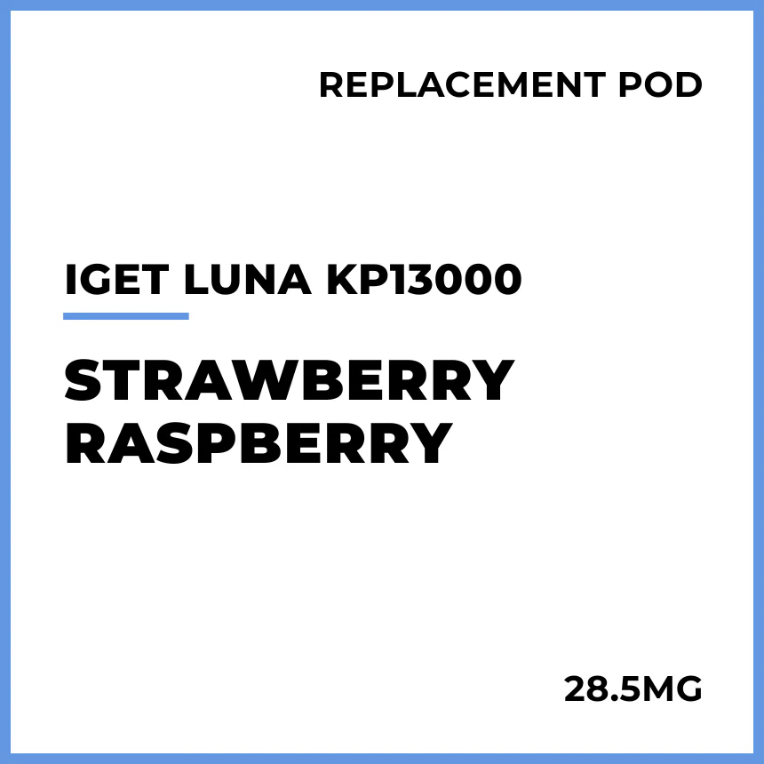 IGET LUNA KP13000 Replacement Pod - Strawberry Raspberry