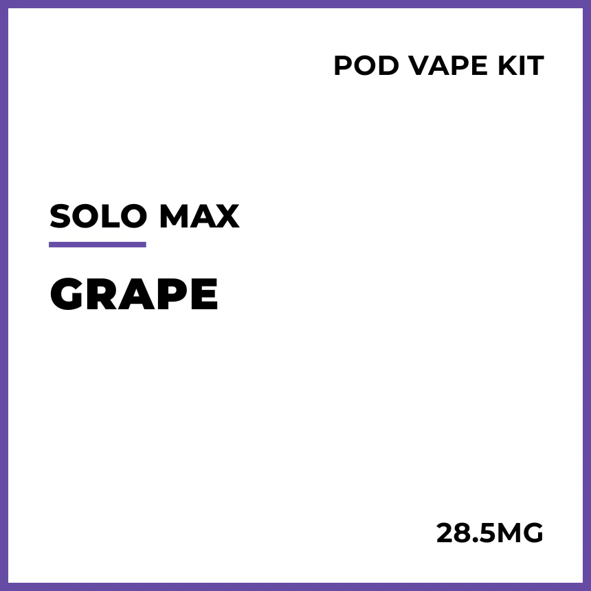 solo MAX 14000 Pod Vape Kit - Grape