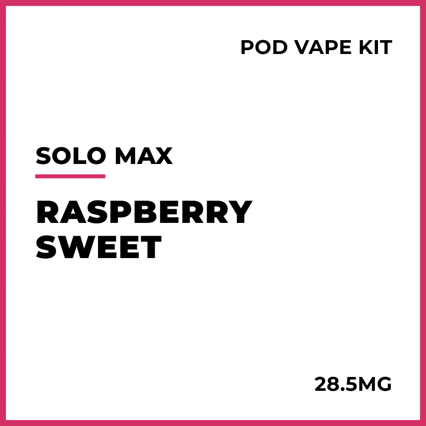 solo MAX 14000 Pod Vape Kit - Raspberry Sweet