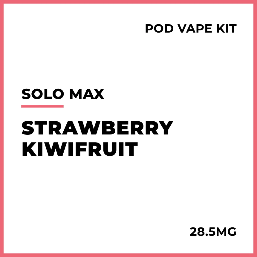 solo MAX 14000 Pod Vape Kit - Strawberry Kiwifruit
