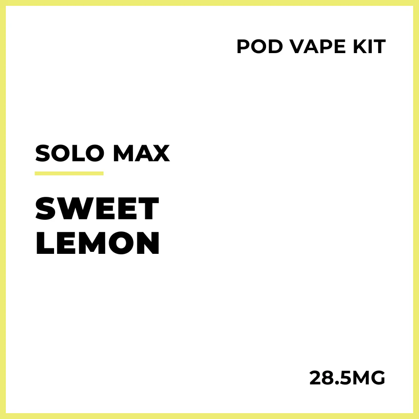 solo MAX 14000 Pod Vape Kit - Sweet Lemon