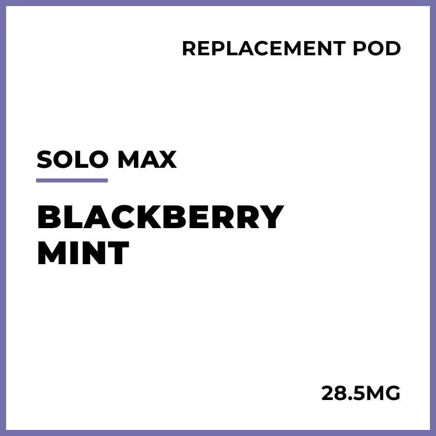 solo MAX 14000 Replacement Pod - Blackberry Mint