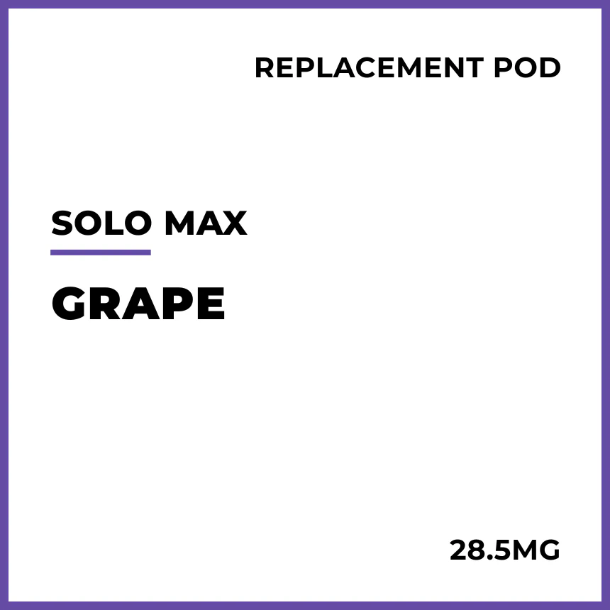 solo MAX 14000 Replacement Pod - Grape