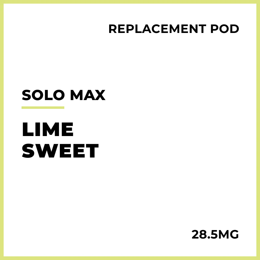 solo MAX 14000 Replacement Pod - Lime Sweet